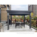 aluminium lated dak gazebo zon schaduw patio pergola